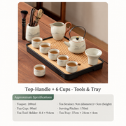 Mountain Landscape Ceramic Gongfu Tea Sets — image 27