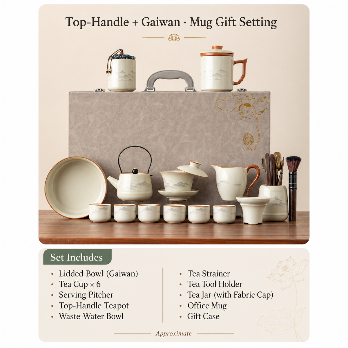 Mountain Landscape Ceramic Gongfu Tea Sets — image 39
