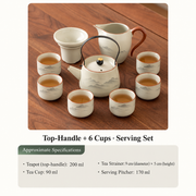 Top-Handle + 6 Cups - Serving Set