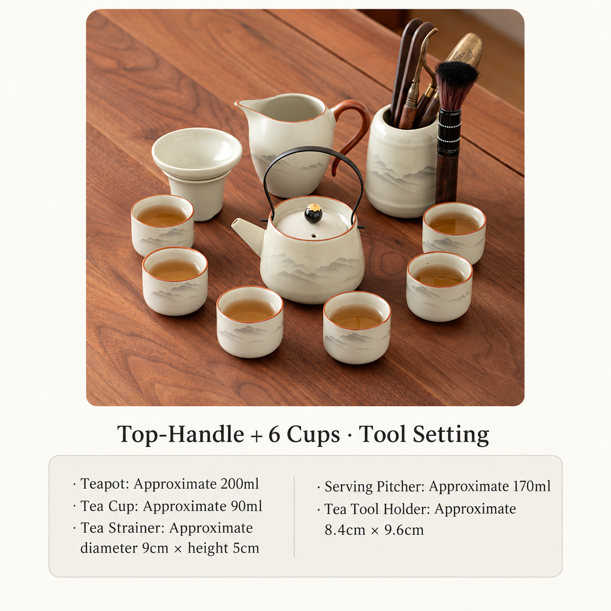 Top-Handle + 6 Cups - Tool Setting