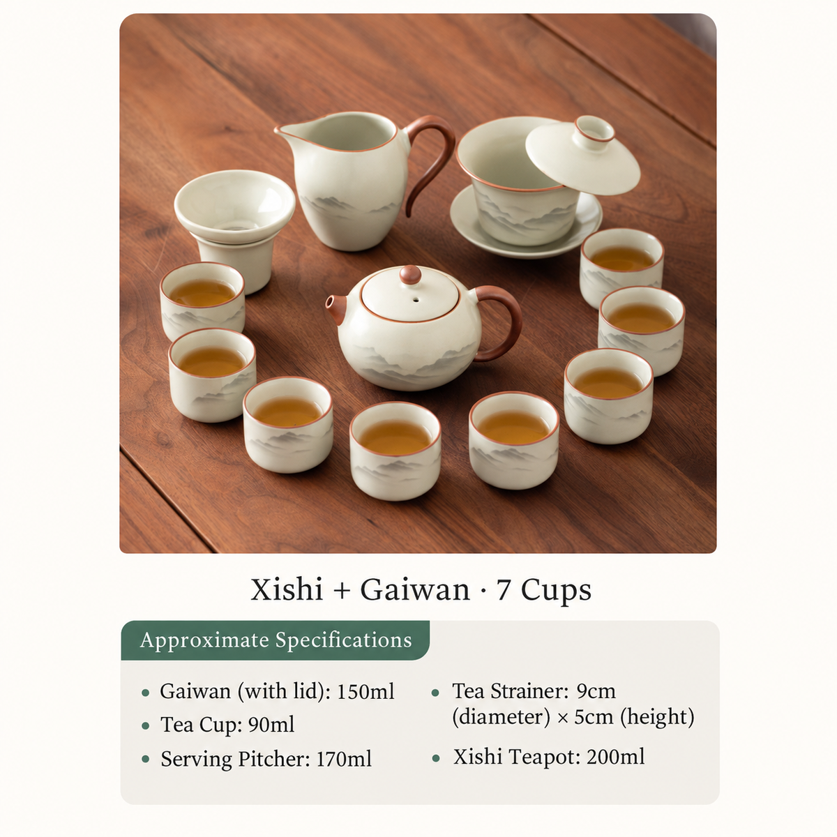 Xishi + Gaiwan - 7 Cups