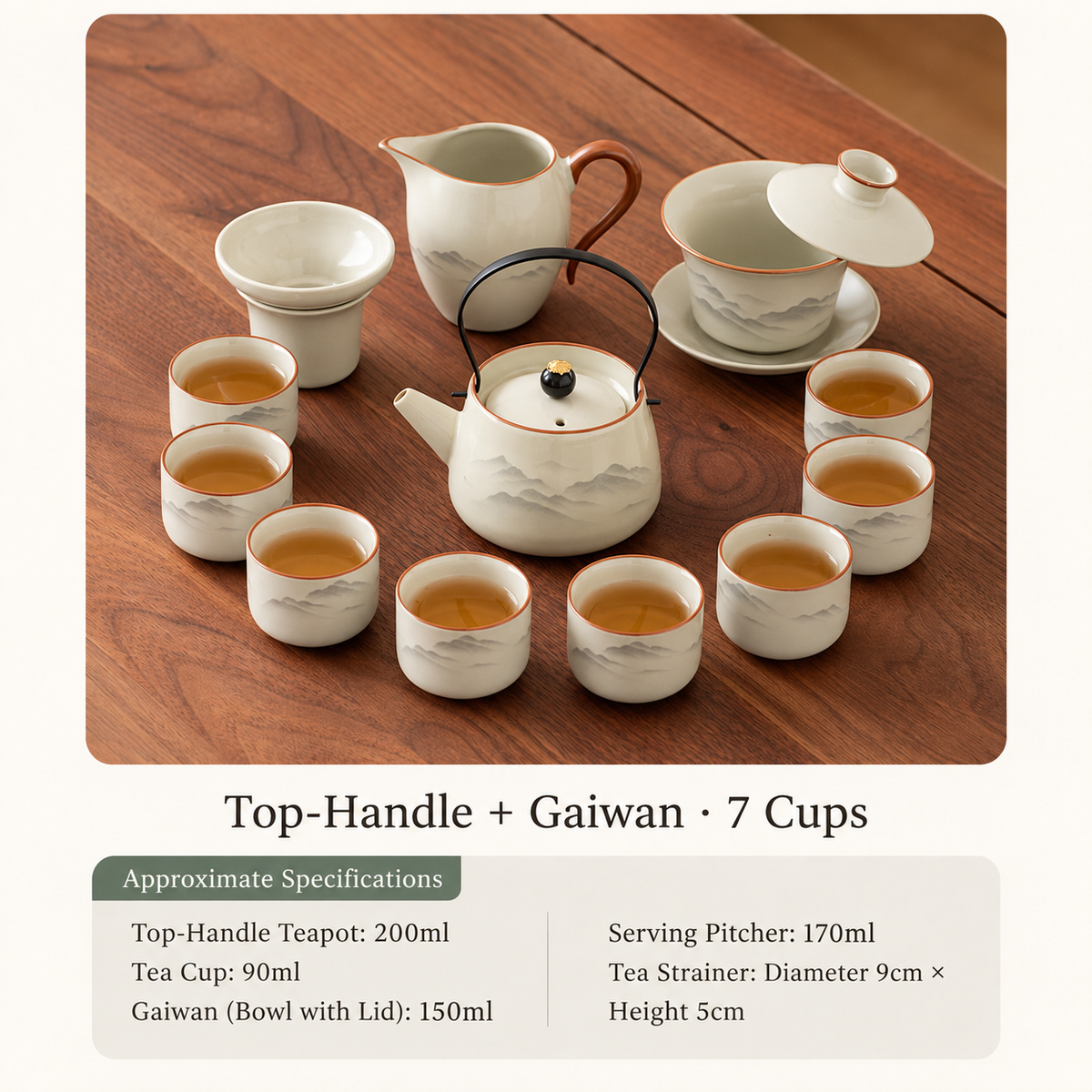 Top-Handle + Gaiwan - 7 Cups