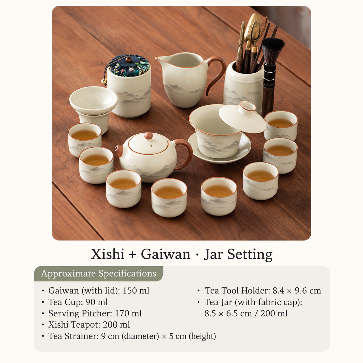 Xishi + Gaiwan - Jar Setting