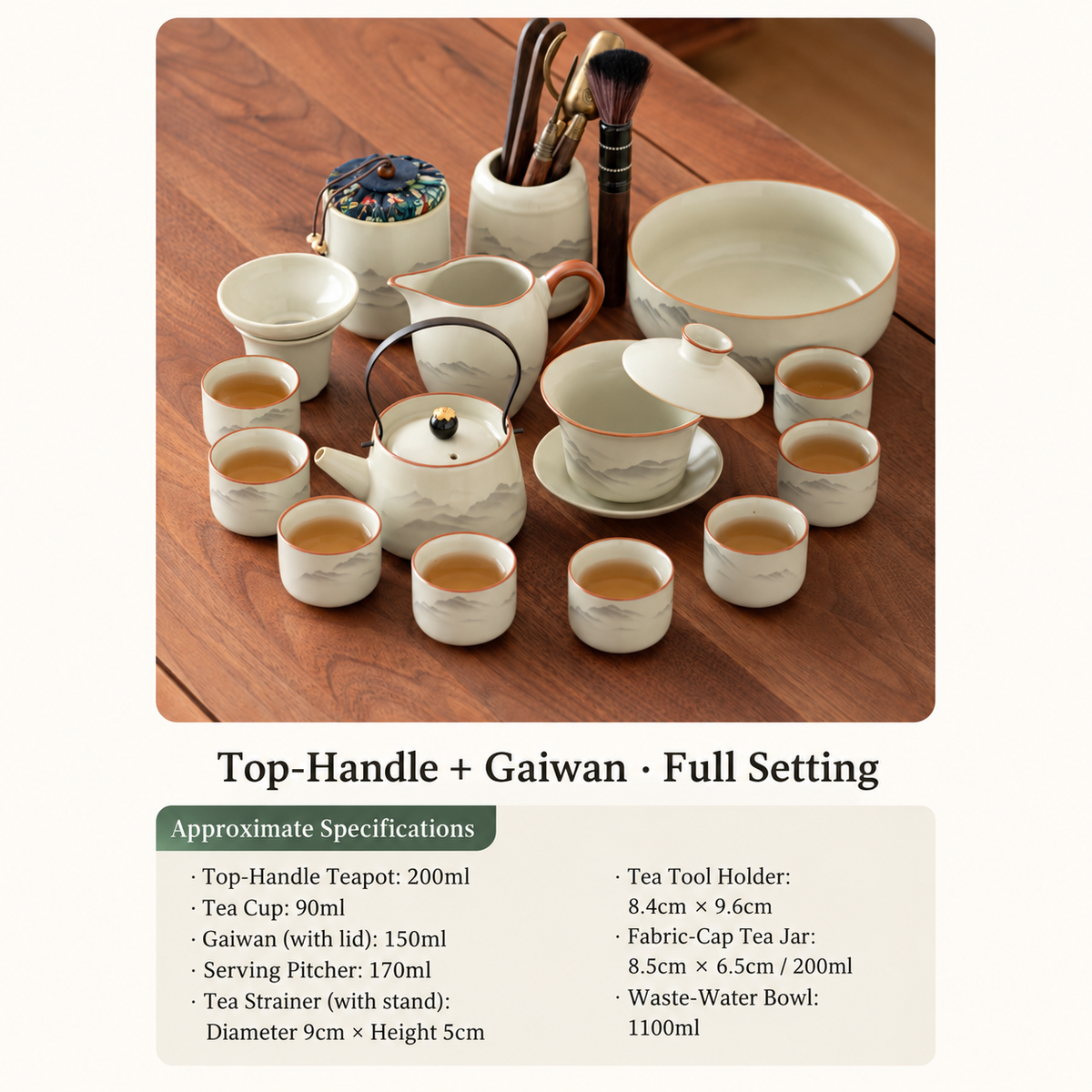 Top-Handle + Gaiwan - Full Setting