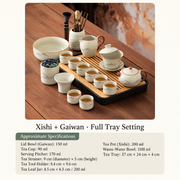 Xishi + Gaiwan - Full Tray Setting
