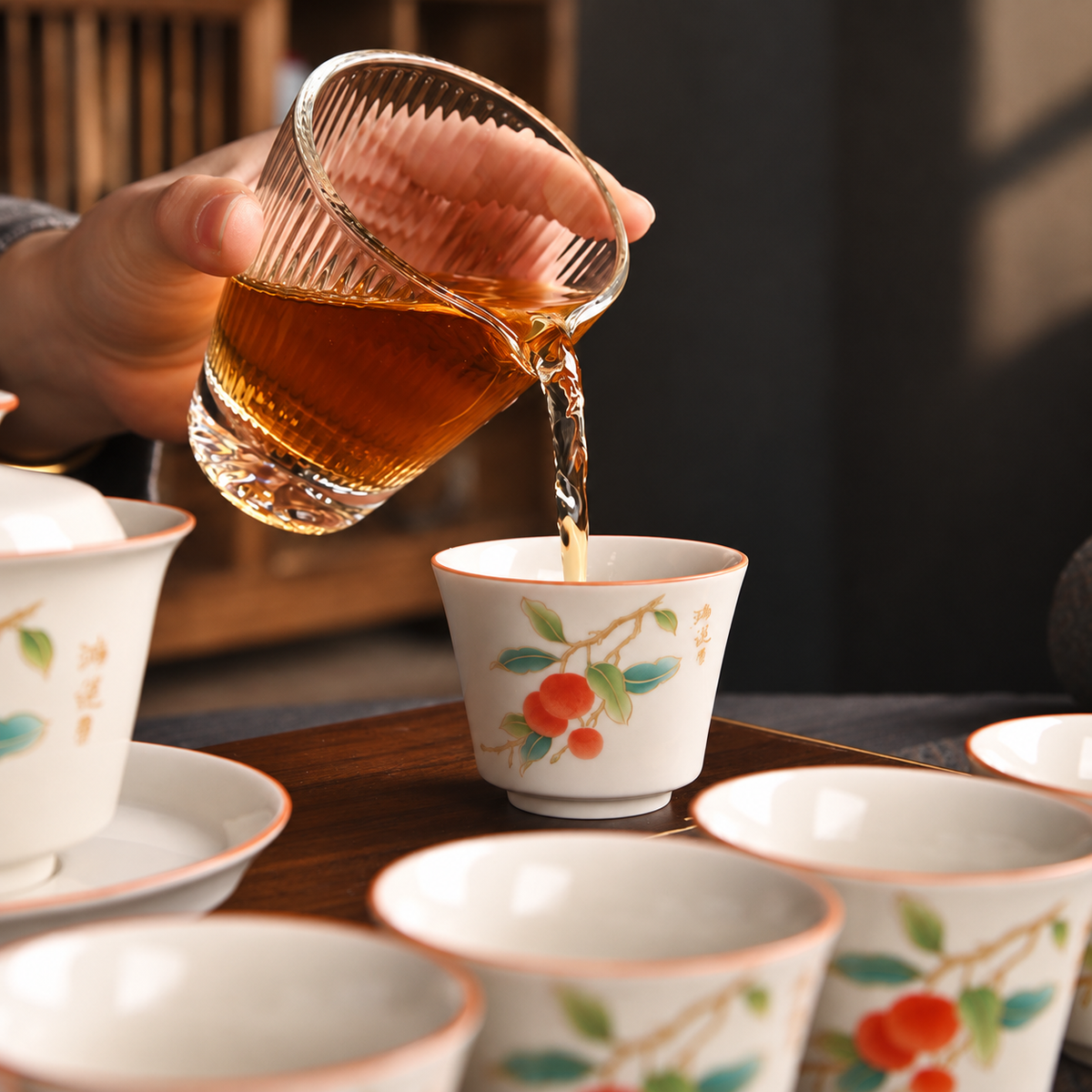 Ivory Ceramic Gongfu Tea Set — image 4