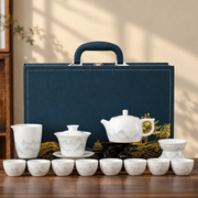 Landscape & Floral Ceramic Gongfu Tea Sets — image 1