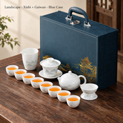 Landscape - Xishi + Gaiwan - Blue Case