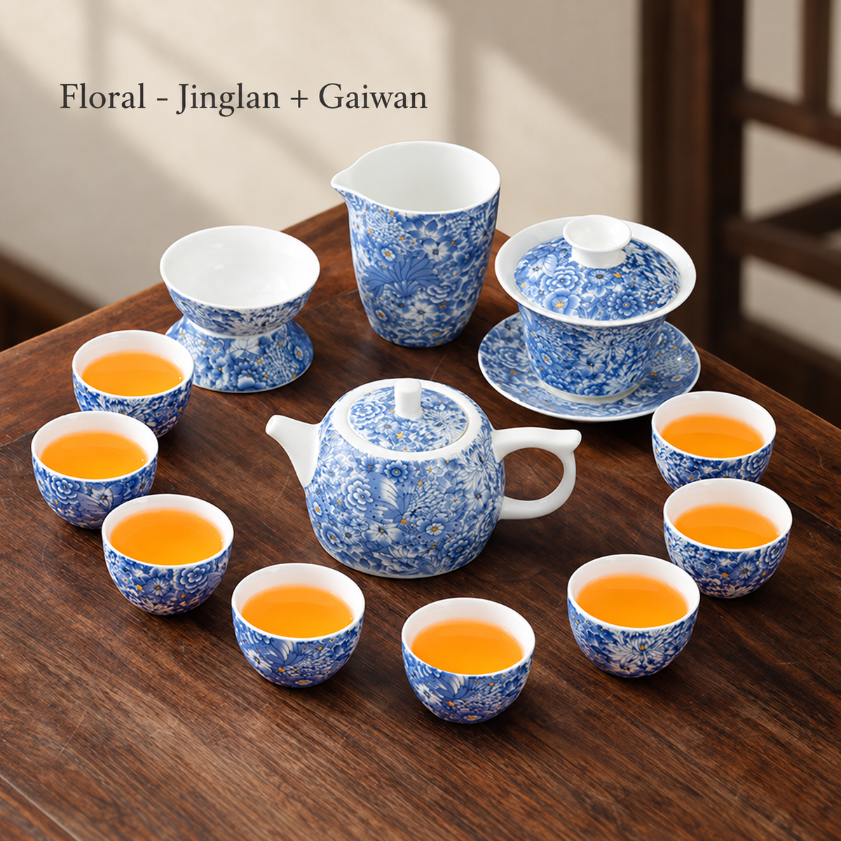 Floral - Jinglan + Gaiwan