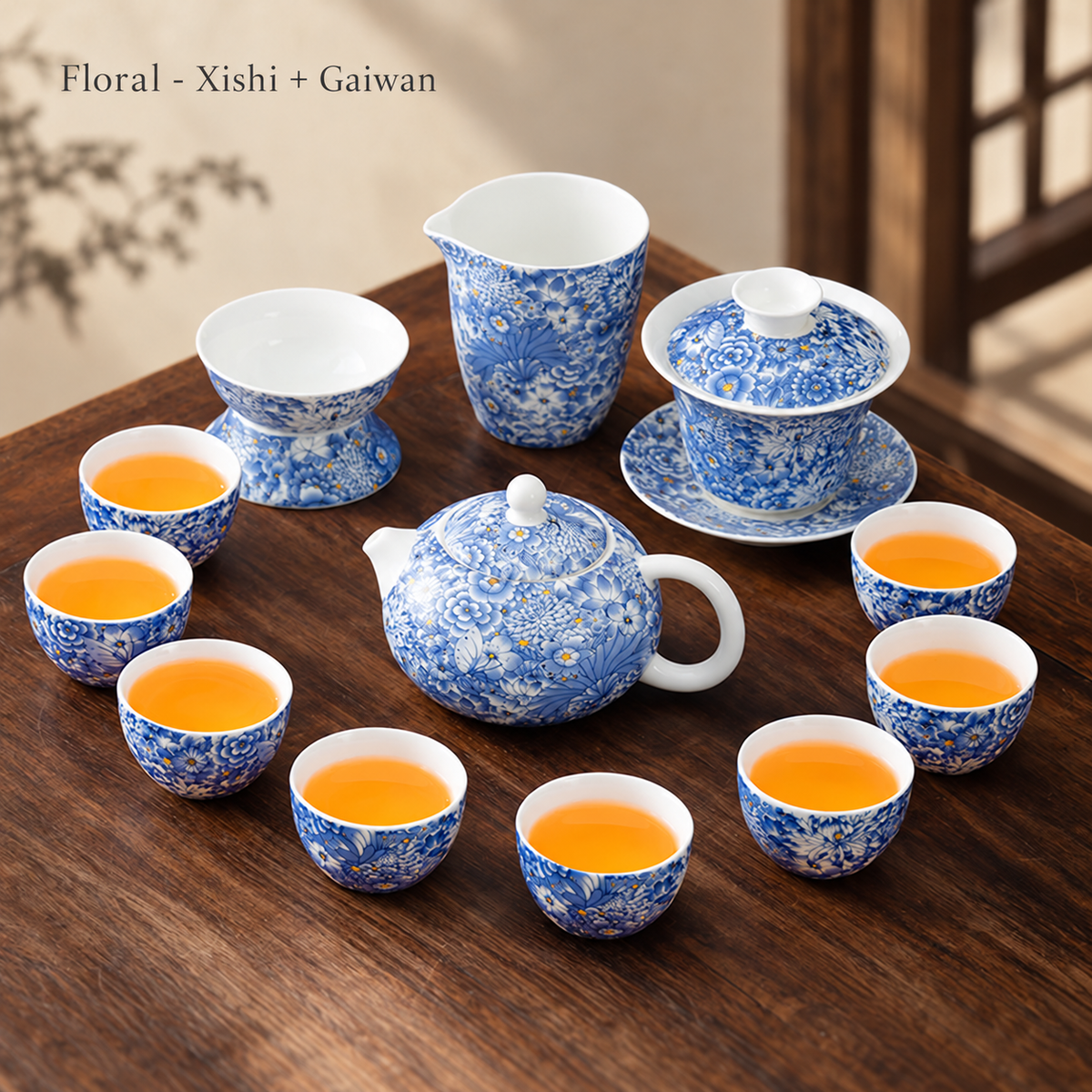 Floral - Xishi + Gaiwan