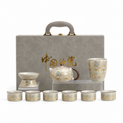 Dunhuang Motif Ceramic Gongfu Tea Set — image 5