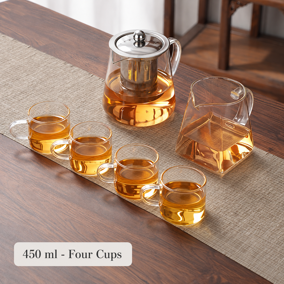 Clear Glass Infuser Tea Sets — image 6