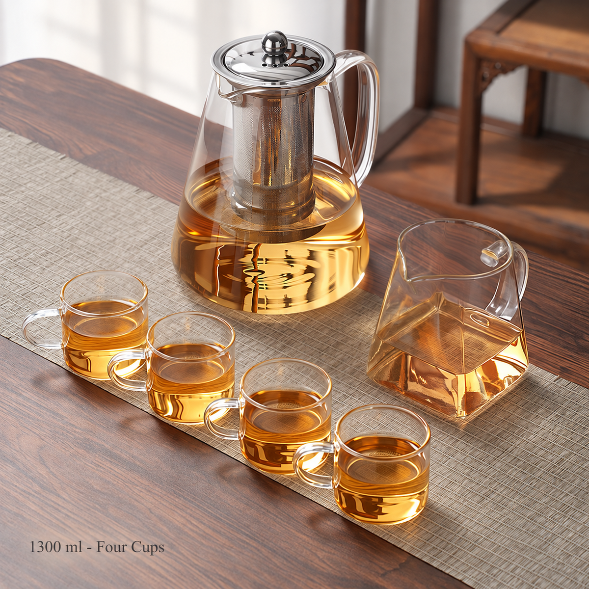 Clear Glass Infuser Tea Sets — image 9