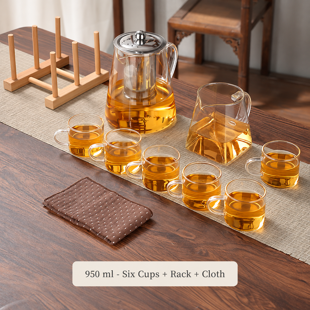 Clear Glass Infuser Tea Sets — image 12