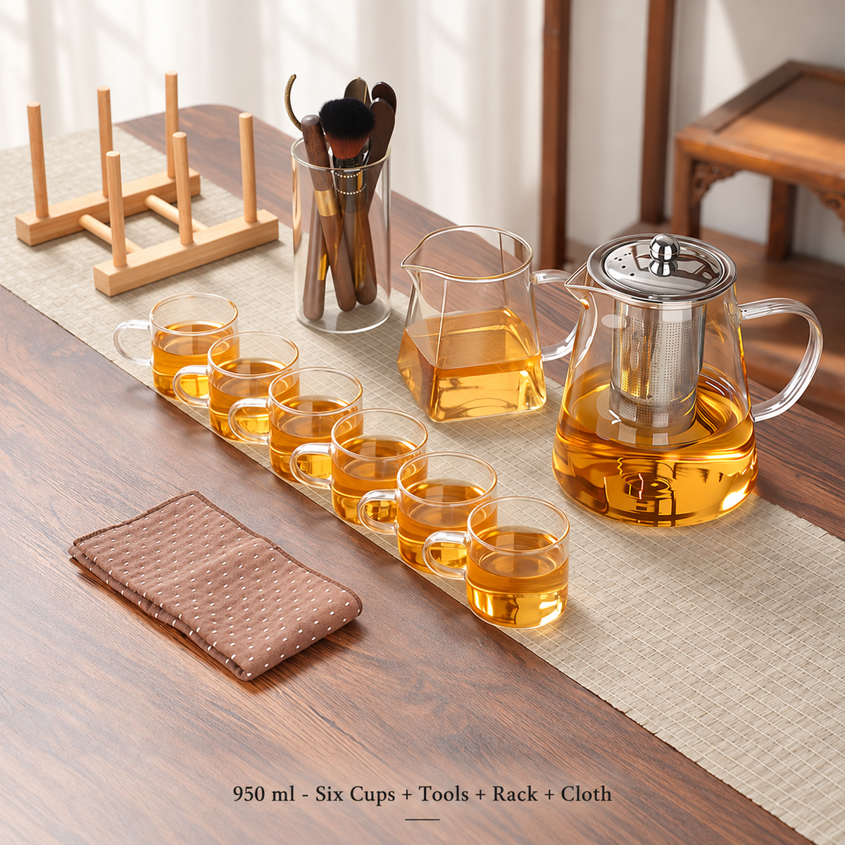 Clear Glass Infuser Tea Sets — image 20