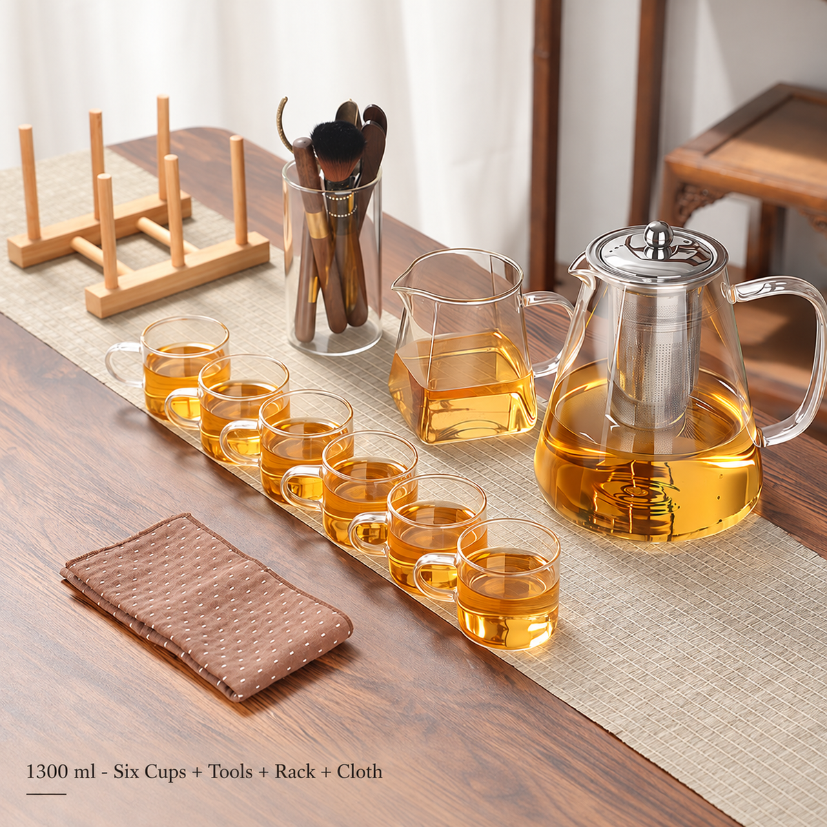 Clear Glass Infuser Tea Sets — image 21