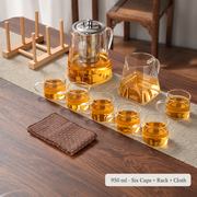 950 ml - Six Cups + Rack + Cloth