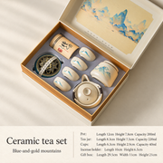 Ceramic Gongfu Tea Set with Landscape Gift Box — image 10