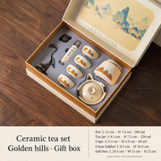 Ceramic Gongfu Tea Set with Landscape Gift Box — image 15