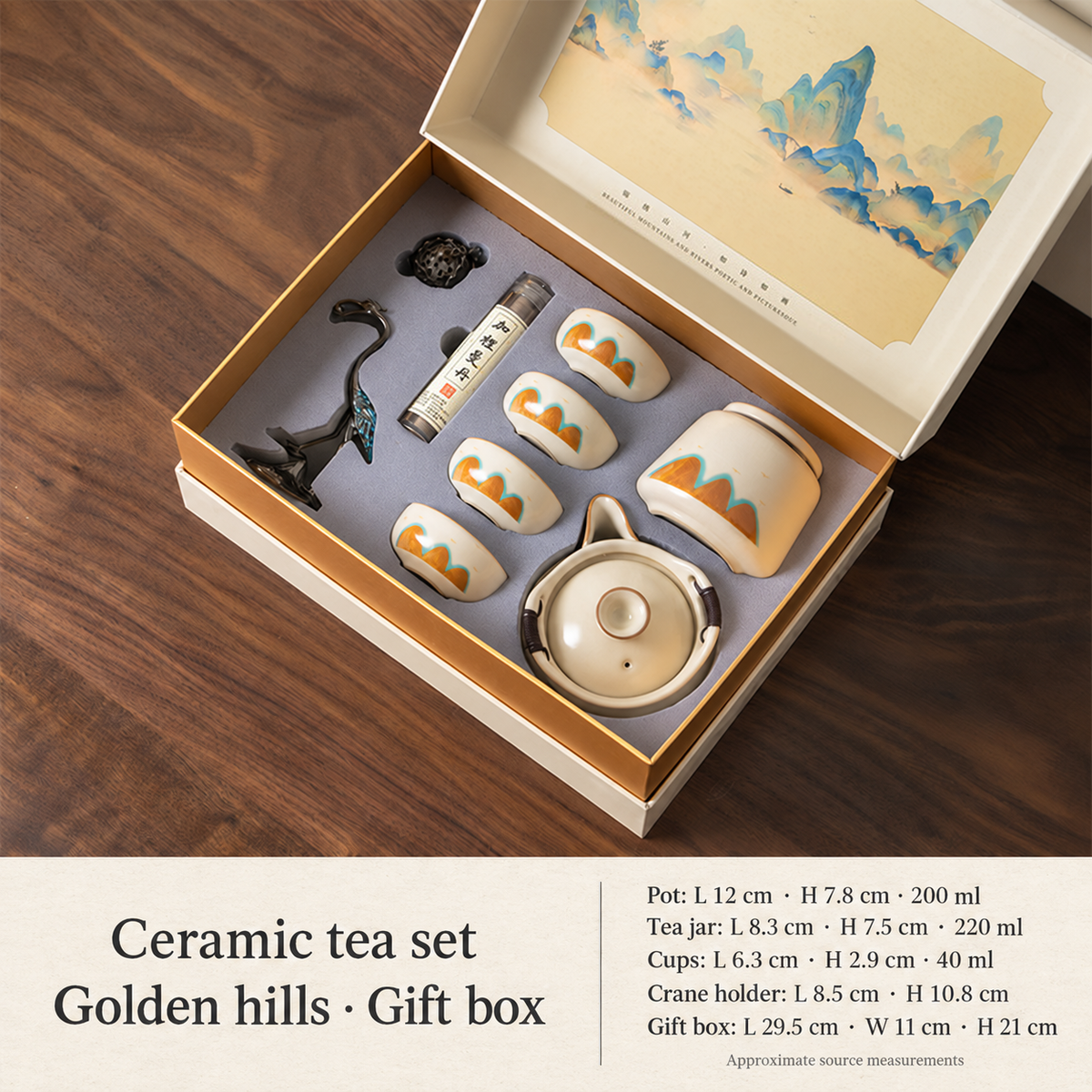 Ceramic Gongfu Tea Set with Landscape Gift Box — image 15