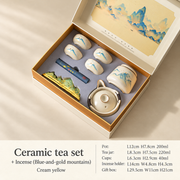 Blue-and-gold mountains — Mountain incense holder