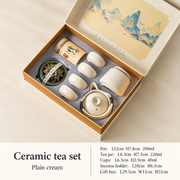 Plain cream — Round incense burner