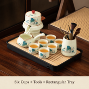 Landscape Ceramic Rotating Brewer Tea Sets — image 19