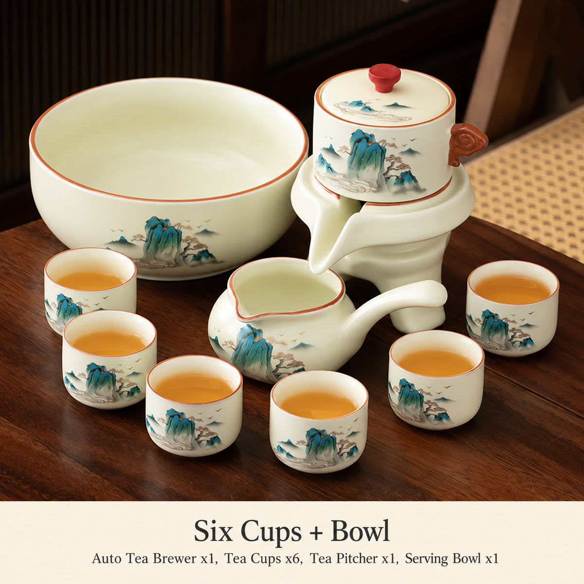 Six Cups + Bowl