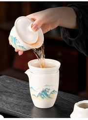 Pouring from the gaiwan