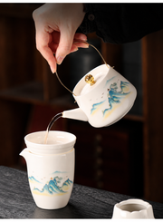 Metal top-handle teapot