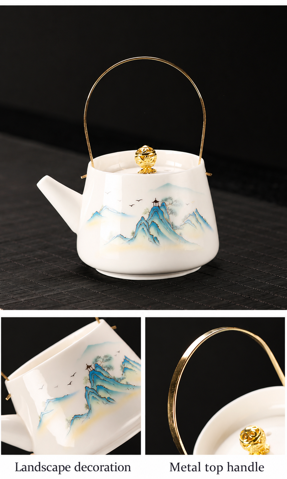 Top handle and lid detail
