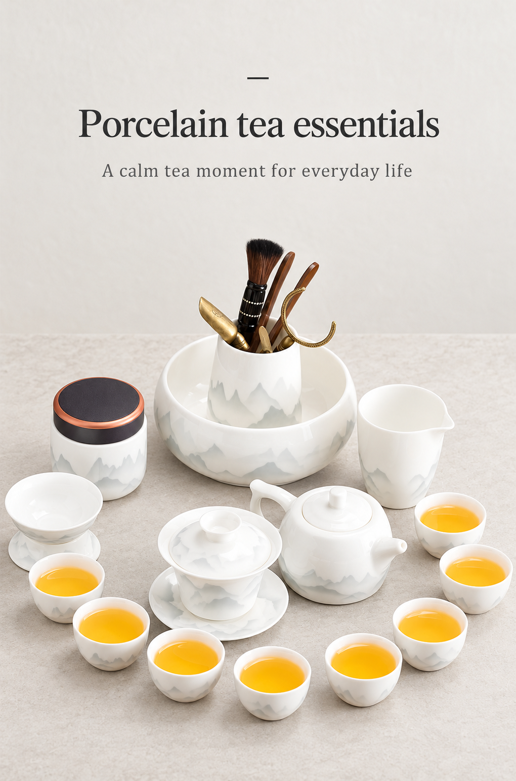 Porcelain tea essentials