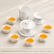Ink-Landscape Porcelain Gongfu Tea Set — image 9
