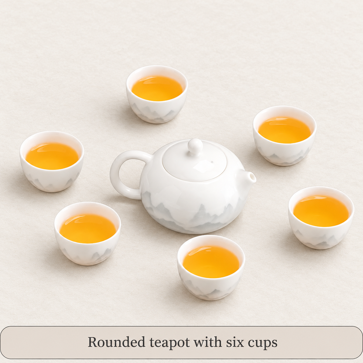 Rounded teapot — 6 cups