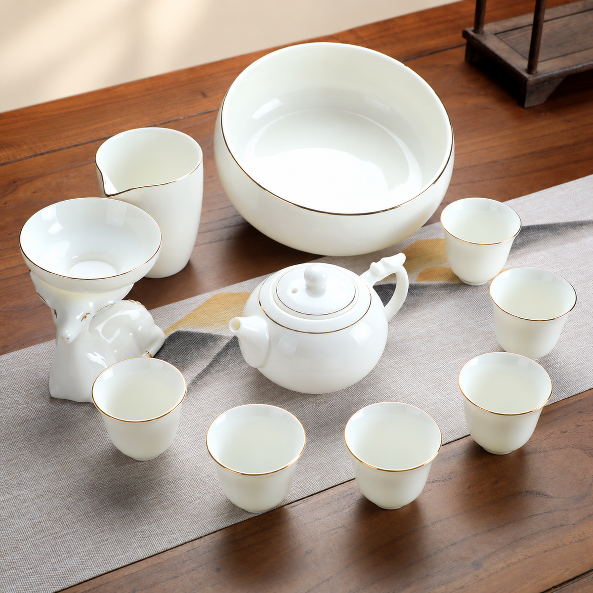 Teapot - Six Cups, Pitcher, Deer Filter and Bowl