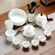 Large Gaiwan - Six Flared Cups, Pitcher, Filter, Bowl, Jar and Tools