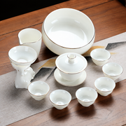 Large Gaiwan - Six Flared Cups, Pitcher, Deer Filter and Bowl