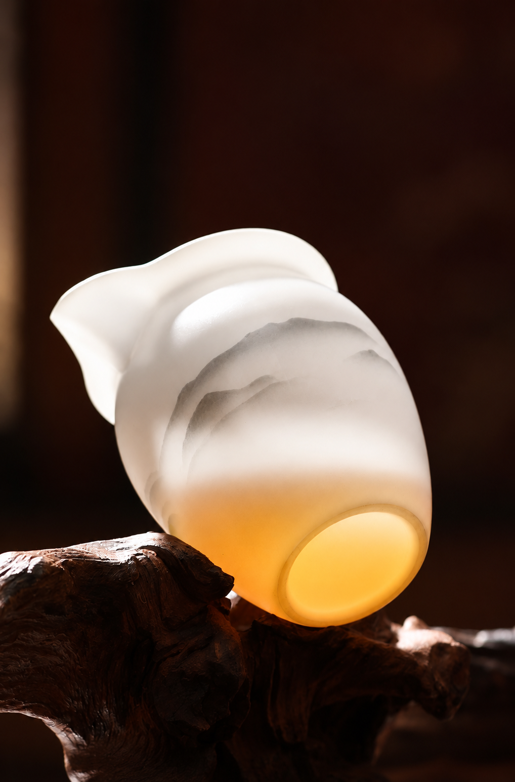 A shaped serving pitcher
