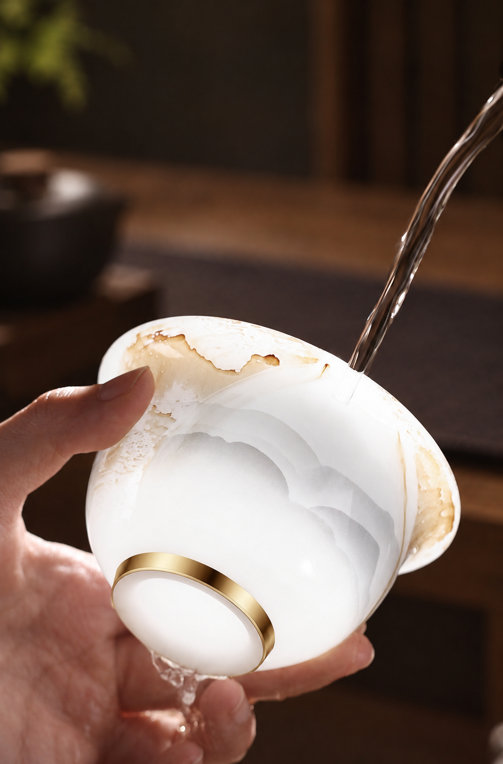 Rinsing after tea