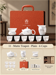 11 - Matte Teapot - Plain - 6 Cups
