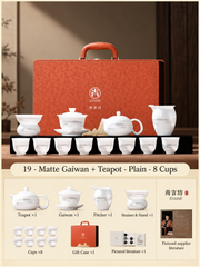 19 - Matte Gaiwan + Teapot - Plain - 8 Cups