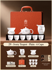29 - Ivory Teapot - Plain - 6 Cups