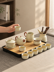 Cream Glaze Gongfu Tea Sets — image 1