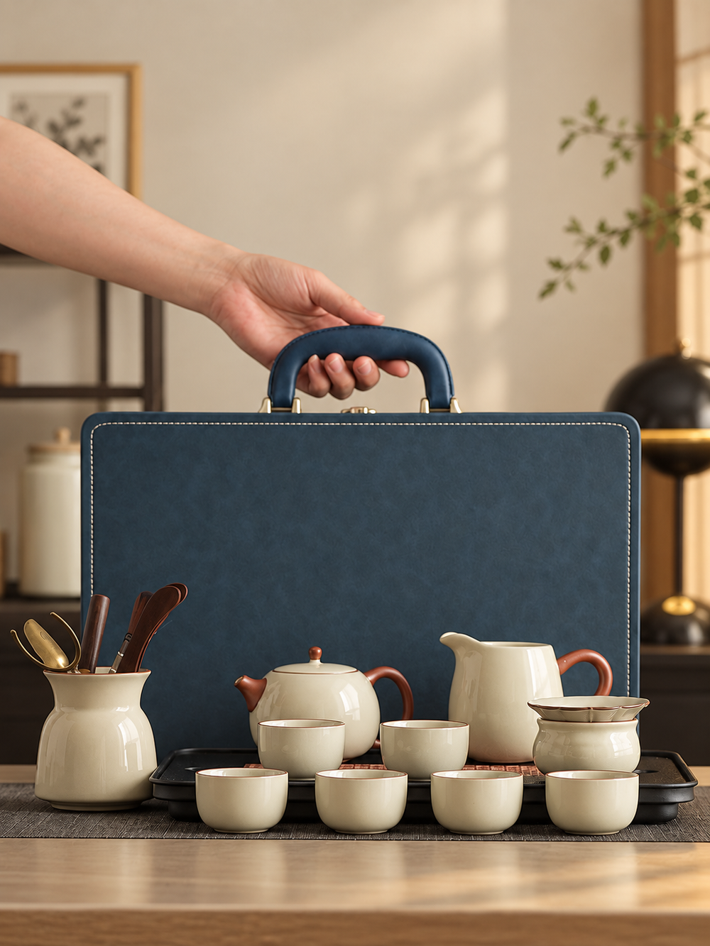 Cream Glaze Gongfu Tea Sets — image 2