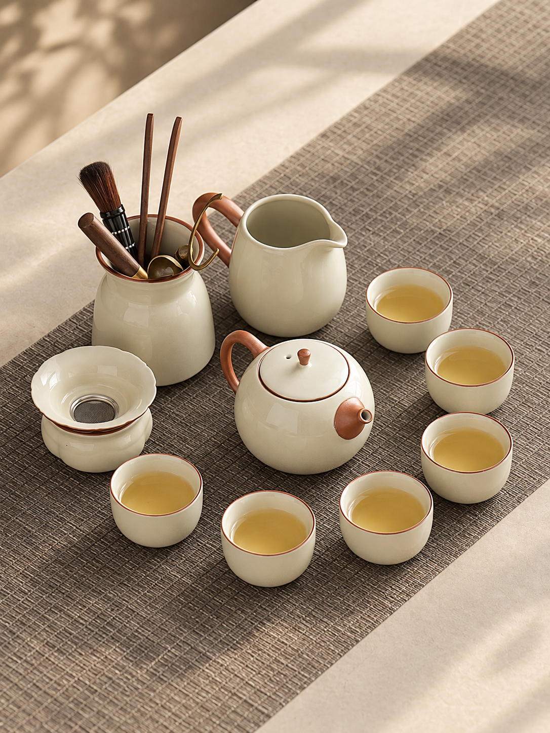 Cream Glaze Gongfu Tea Sets — image 4