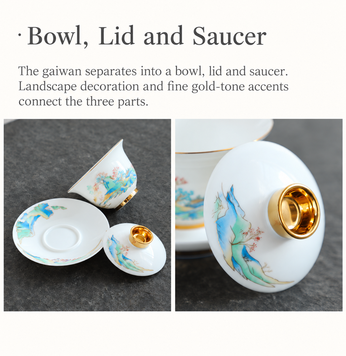 Bowl, Lid and Saucer