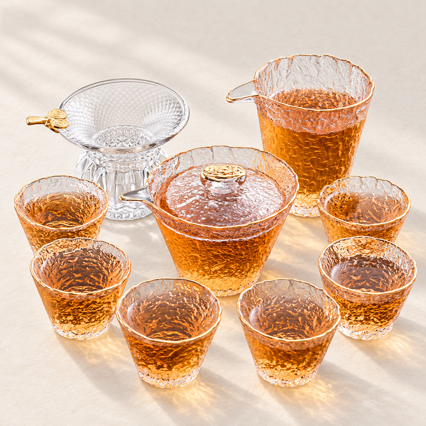 Textured Glass Tea Sets