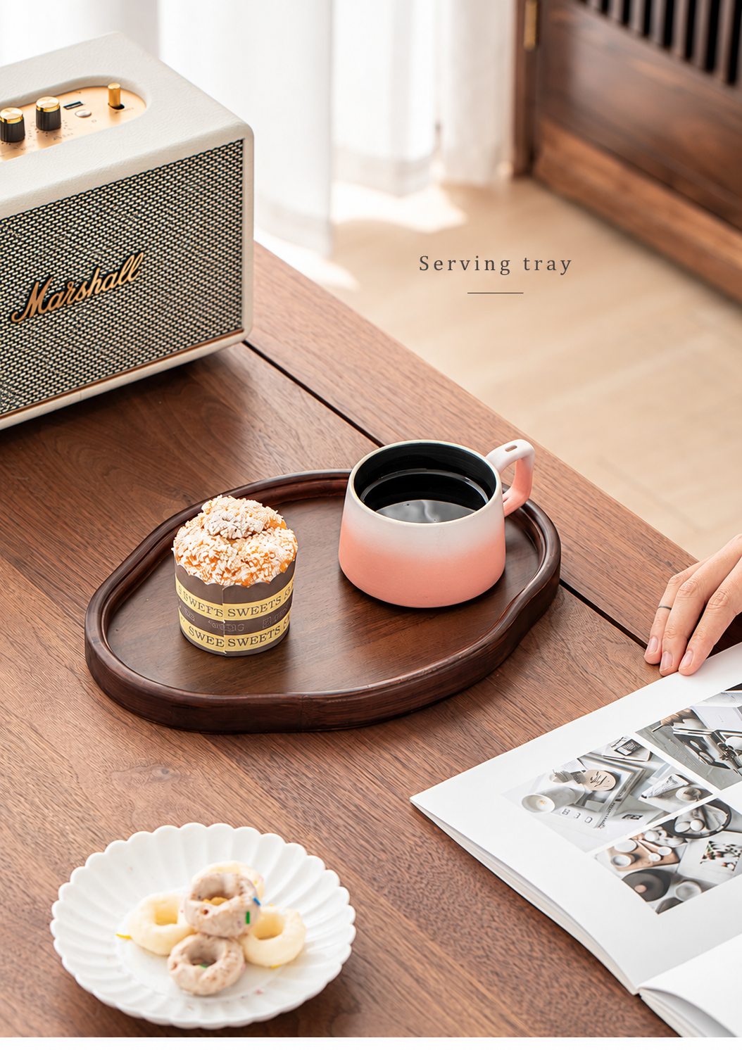 A cup and a small plate
