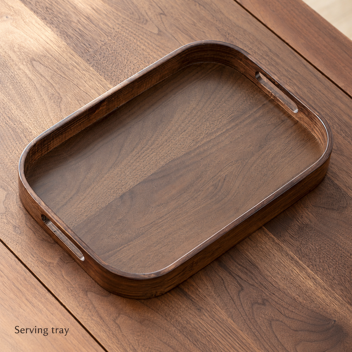 Rectangular handled tray — Medium