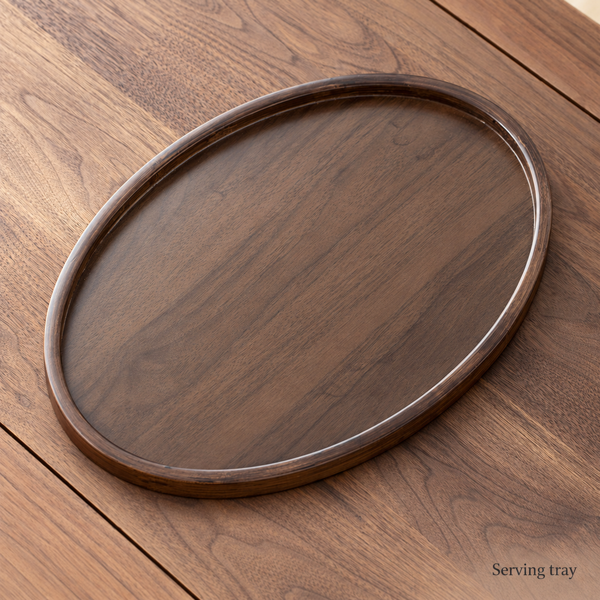 Oval shallow tray — Large